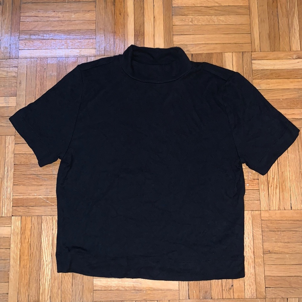 Cropped Babaton Turtleneck T-Shirt